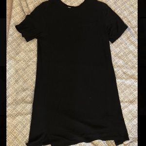 Black T-shirt dress